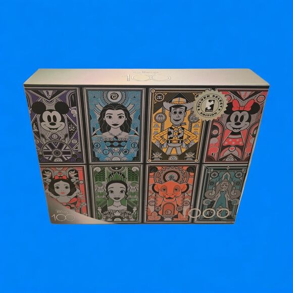 Disney 100 Mickey Through The Years Silver Select Ed. Collage 1000 Piece Puzzle - Picture 3 of 8